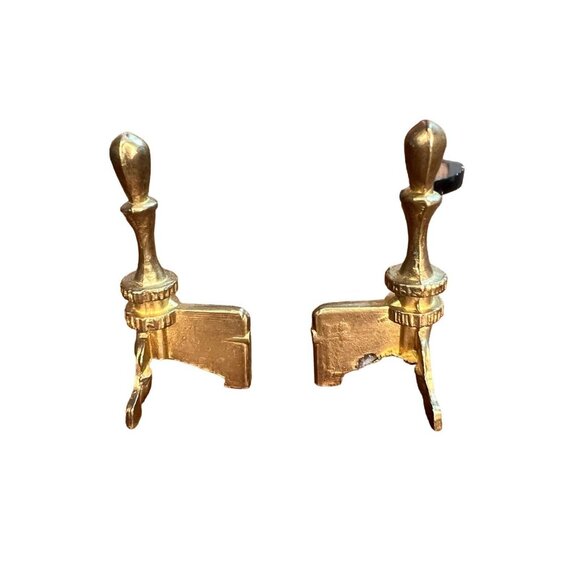 Vintage Miniature Corner Wooden Fireplace Dollhouse Metal Andirons Wood Bellow - Picture 9 of 13